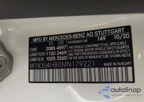 2021 Mercedes-Benz Cla 250 4Matic from USA, damaged, VIN W1K5J4HB0MN179221